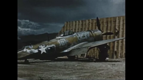 Atomic bomb test is conducted on Boeing B-50 Superfortress - 1953 Stock Footage 106047275