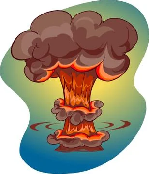 Atomic bomb vector illustration Stock Illustration