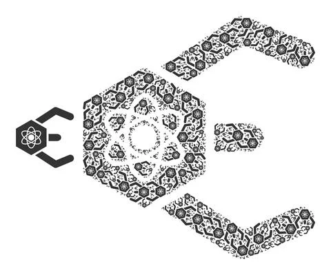 Atomic Bot Recursive Composition of Atomic Bot Items イラスト素材