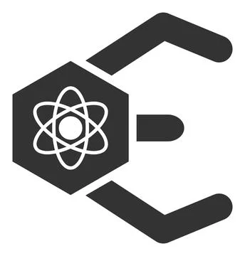 Atomic Bot - Vector Icon Illustration Stock Illustration