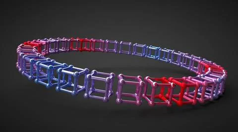 Atomic boxes placed circle shape atomic boxes placed in circle shape Copyr... Stock Photos