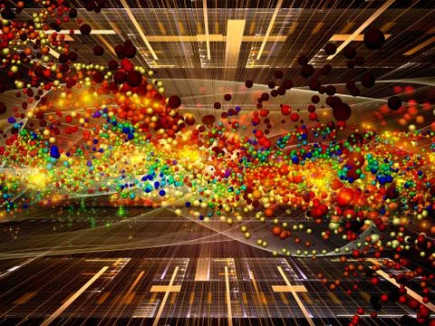 Atomic Burst Illustrazione stock