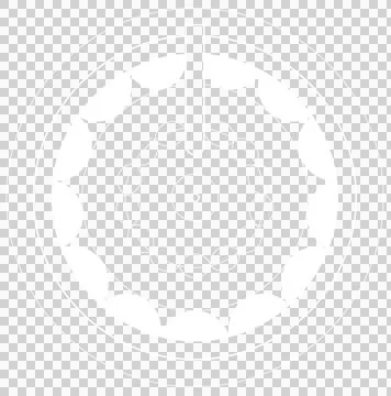 Atomic Core B White Stock Illustration