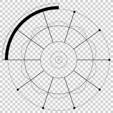 Atomic Core A Black Stock Illustration