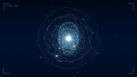 Atomic data model nested electron shells Stock Footage 340019420