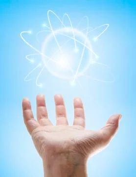 Atomic energy, conceptual artwork Stock Illustration