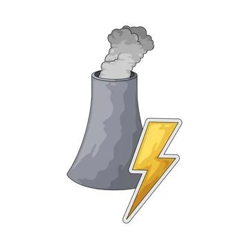 Atomic energy illustration Stock Illustration