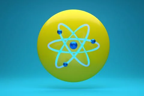 Atomic energy symbol Stock Illustration