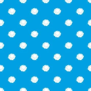 Atomic explosion pattern seamless blue Stock Illustration