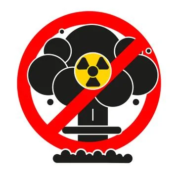 Atomic Explosion Suitable For Poster Or T-shirt Printing. Ilustración de archivo