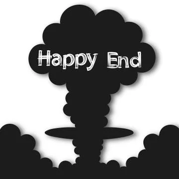 Atomic explosion vector clip art. Stock Illustration