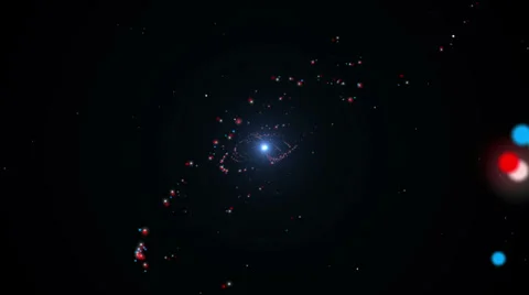 Atomic Galaxy Stock Footage 24970649