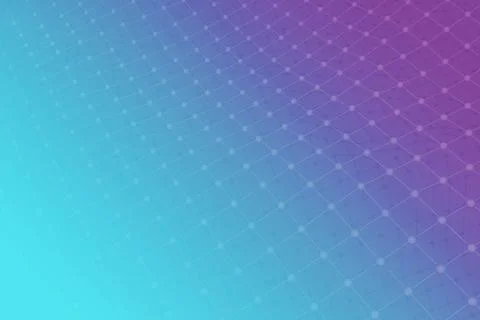 Atomic Grid 3D Render Stock Illustration
