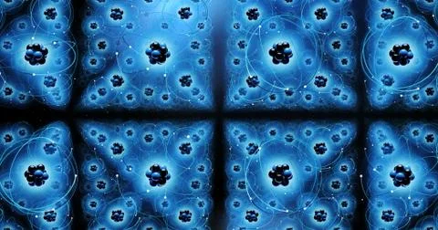 Atomic Grid Stock Illustration