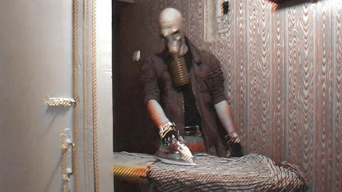 Atomic Ironing Dark FX Stock-Footage 69189327