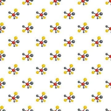 Atomic lattice pattern seamless vector Stock Illustration