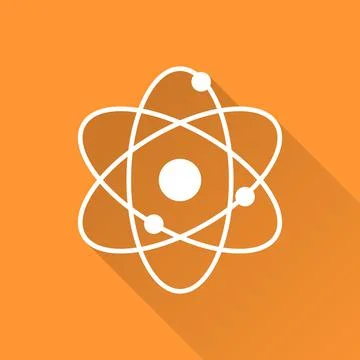 Atomic model icon 스톡 일러스트