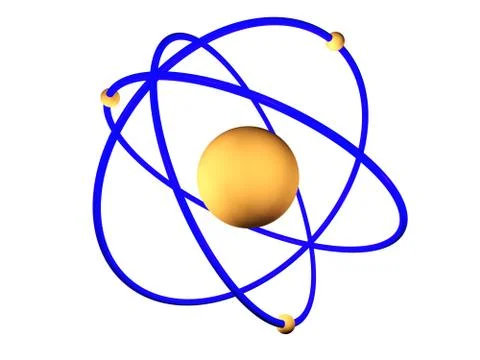 Atomic model Illustrazione stock