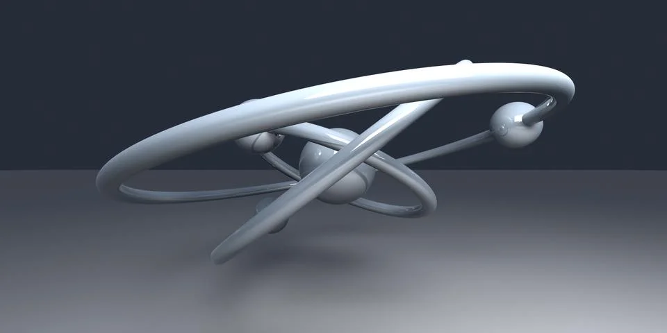 Atomic model Illustrazione stock