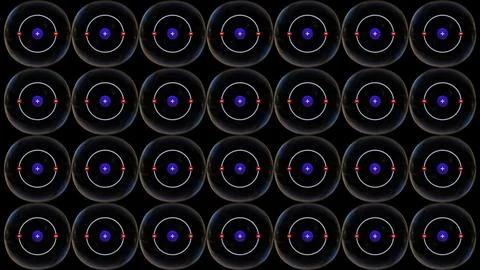 Atomic model, model of molecule captures the essence of chemistry Stock Illustration