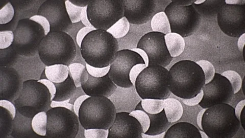 Atomic Molecule Chart Animated Educational Graphic 1960s Vintage Film Home Movie Stock Footage 75354933