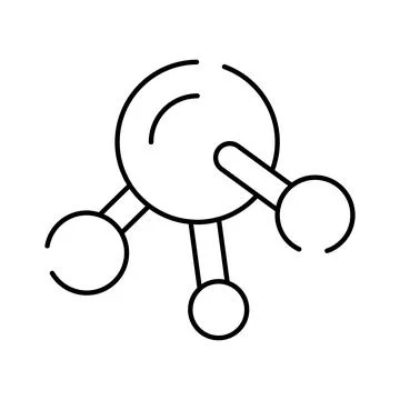 Atomic molecule structure representing science and research Stock Illustration