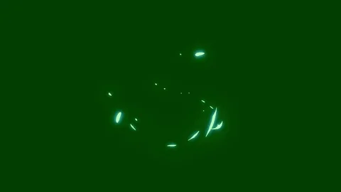 Atomic motion with green screen background Stock Footage 124059705