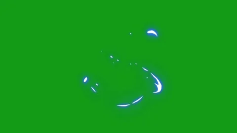 Atomic motion with green screen background Stock Footage 134437504