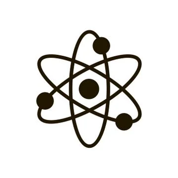 Atomic motion icon in trendy flat style isolated. Eps 10. Stock Illustration