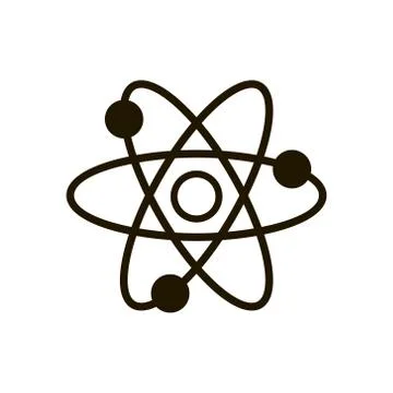Atomic motion icon in trendy flat style isolated. Eps 10. Stock Illustration