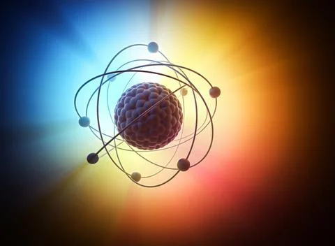 Atomic Nuclear Power Energy Stock Illustration