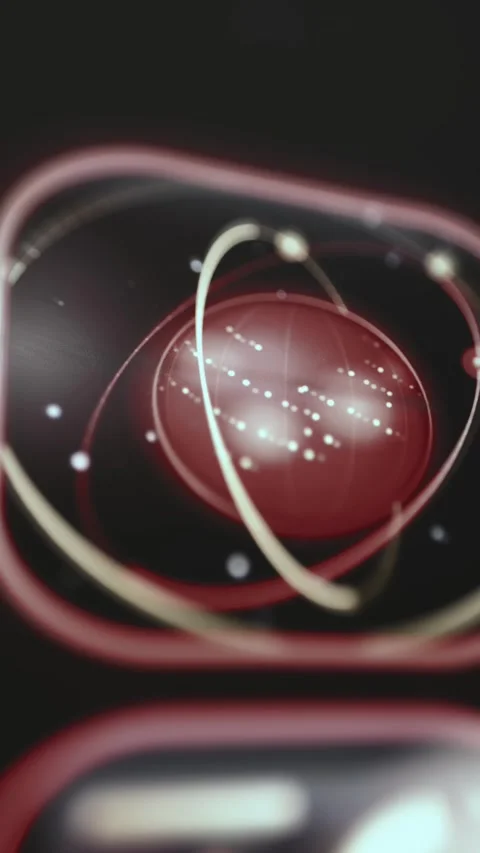 Atomic Orbital Sphere Data Visualization 库存影片 340556060