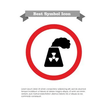 Atomic power station Stock Illustration