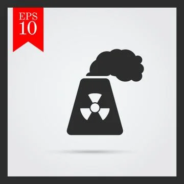 Atomic power station Stock-Illustration