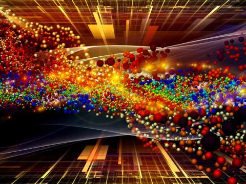 Atomic Propagation Stock Illustration