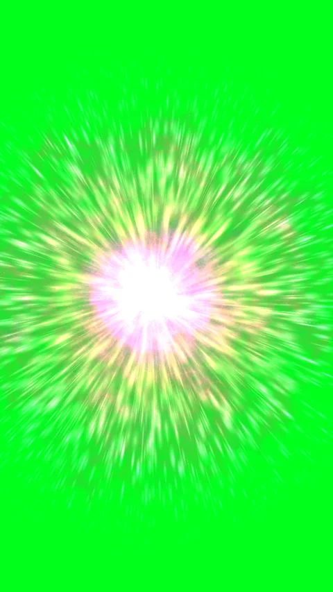 Atomic rays on green screen vertical video Stock Footage 246771434