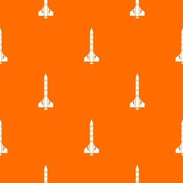 Atomic rocket pattern seamless Stock Illustration