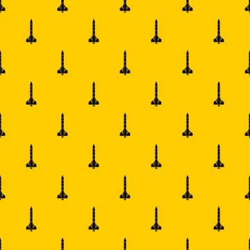 Atomic rocket pattern vector Stock Illustration