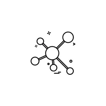 Atomic science icon vector 스톡 일러스트