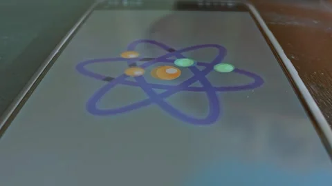 Atomic structure 3D model presentation Stock Footage 304233925