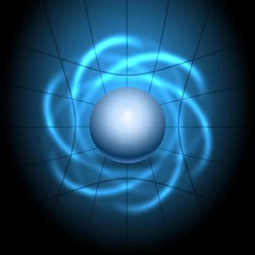 Atomic Structure Background Stock Illustration