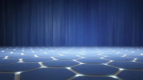 Atomic structure nanotechnology background in technology concept, 3d render 스톡 일러스트