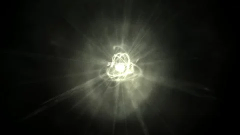Atomic structure simulation X Stock Footage 310544709