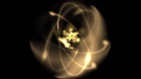 Atomic structure simulation X Stock Footage 310545285