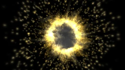 Atomic structure simulation X Stock Footage 310545598