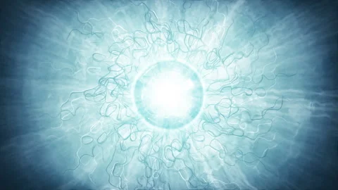 Atomic, subatomic, cell, molecular, molecule, virus, chromosome, bacteria, biolo Stock Footage 279986750