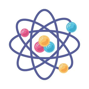 Atomic symbol illustration 스톡 일러스트
