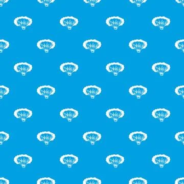 Atomical explosion pattern seamless blue Stock Illustration
