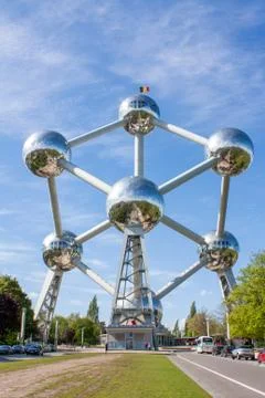 Atomium in Brussels (Belgium) Stock Photos