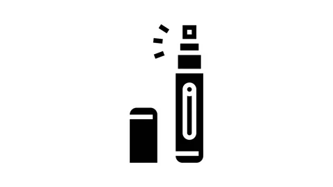 Atomizer perfume glyph icon animation Vidéo 222762887